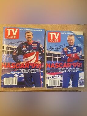 Vintage NASCAR '99 Collector TV GUIDE (Bundle of 2)